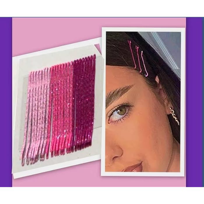 24Pcs/Set Hair Clip Lady Bobby Pins Colorful Hairpins For Women Invisible Wave Hairgrip Barrette Hair Clips Accessories (Pink) - Image 2